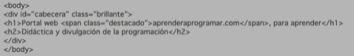 Extracto de documento HTML